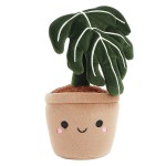 Keel Toys Monstera Leaf Plush in Pot 18 cm
