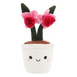 Keel Toys Pink Orchid Plush in Pot 18 cm
