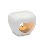 Heart and Home Ceramic Heart Wax Melt Burner  8.5 cm
