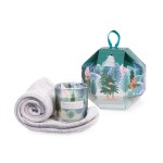 Candle and Socks Gift Set Christmas Tree  Heart and Home