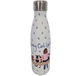 Crazy Cat Lady Water Bottle by Alex Clark