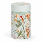 Eigenart Mira green floral tea tin 150 g with double metal lid
