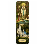 Laminated Lourdes bookmark 12.8 cm