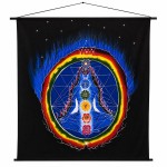 Handmade chakra wall hanging 100 x 100 cm