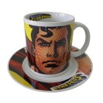 Superman Pixels Ceramic Mug and Plate Gift Set