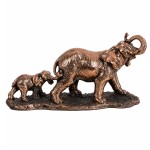 Mother Elephant and her cub Statuette