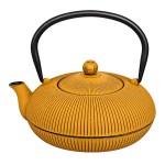 Japanese mustard cast iron teapot 1.2 L with infuser