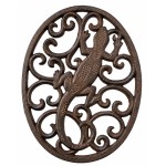 Salamander wrought iron trivet cast iron look 24.5 cm