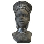 African Woman Bust Planter