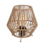 Natural paper fibre table lamp 20 cm