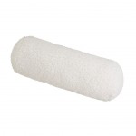 Natural boucle sherpa polyester cushion  45 x 18 cm