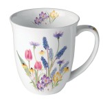 Fine porcelain mug Hello Spring  0.4 litre