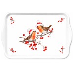 Ambiente Christmas Robin Mini Tray 20.5 x 13.5 cm