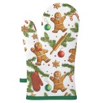 Christmas cookies oven mitt  18 x 30 cm