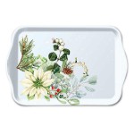 Rectangular Tray  White Poinsettias