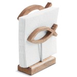 Mango Wood Napkin Holder  19.5 cm