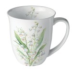 Fine porcelain mug Lily of the Valley  Ambiente