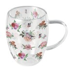 Double-Walled Cup  Charlotte Flowers, Birds, and Butterflies