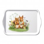 Small Rectangular Tray  Squirrel Couple