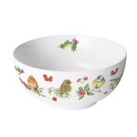 Fine porcelain bowl winter birds  0.40 L