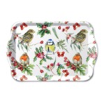 Christmas mini tray  Birds and red berries  Ambiente