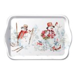 Christmas mini tray  Snowmen in the mountains  Ambiente