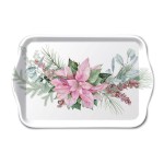 Christmas mini tray  Pink poinsettia  Ambiente