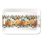 Rectangular tray winter fruits  46.5 x 32.5 cm