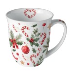 Fine porcelain Christmas mug  11 cm x 10 cm