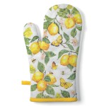 Cotton Oven Glove Lemon & Butterflies 30 � 18 cm
