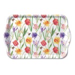 Mini rectangular melamine tray Spring Flowers and Bees
