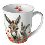 Donkeys and Poppies Fine Bone China Mug 400 ml  Ambiente