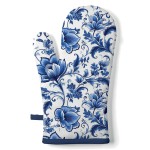 Ambiente Blue Floral Oven Glove 18 x 30 cm