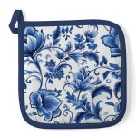 Blue Floral Kitchen Pot Holder 20 x 20 cm