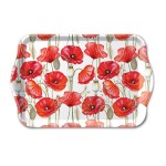 Mini rectangular melamine tray Red Poppies  Ambiente