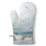 Cotton Oven Glove Seaside & Seagulls 30 � 18 cm