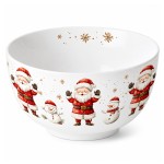 Fine Porcelain Bowl Santa and Snowman 0.40 L