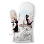 Ambiente Paris cats oven glove 30 x 18 cm