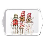 Melamine Mini Tray Christmas Birds and Birdhouses