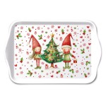Melamine Mini Tray Christmas Elves and Tree
