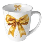 Ambiente fine porcelain mug with golden bow 400 ml