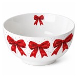 Fine Porcelain Bowl Red Bows 0.40 L