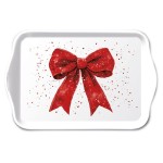 Melamine Mini Tray Christmas Red Bow
