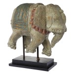Antique Elephant in Patinated Resin