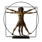 Leonardo da Vinci Vitruvian Man figurine 41 cm