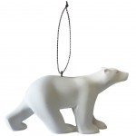 Pompon's White Bear reproduction tree ornament figurine