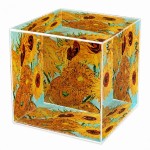 Van Gogh Sunflowers Glass Paperweight