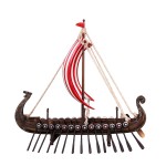 Viking Drakkar Ship � Decorative Viking Boat Figurine 18 cm
