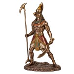 Horus Egyptian god statue bronze effect resin 27 cm