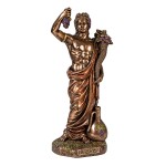 Dionysus Greek god of wine statue bronze effect 15.5 cm
